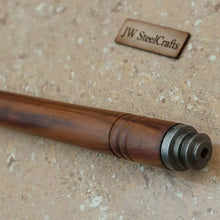 Load image into Gallery viewer, Hand-forged Pipe Axe in Pattern-Welded Steel for Camping and Woodcraft