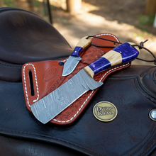 Load image into Gallery viewer, Purple Resin Bull Cutter Knife Set for Ranch Work and Collecting