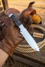 Load image into Gallery viewer, Handmade Loveless Style Bowie Knife Mirror-Polished Full Tang Collector Blade