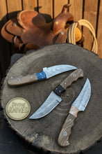 Load image into Gallery viewer, Handmade Rosewood Handle Damascus Chef Knife Set – 3 Pieces