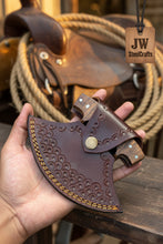 Load image into Gallery viewer, Custom Ulu Knife Damascus Steel Blade Efficient Kitchen Knife