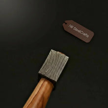 Load image into Gallery viewer, Hand-Forged Damascus Bearded Bushcraft Hatchet with Hardwood Handle