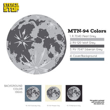 Load image into Gallery viewer, Full Moon Wall Mural Stencil Set