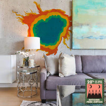 Load image into Gallery viewer, Grand Prismatic Spring Yellowstone Wall Mural Stencil Set
