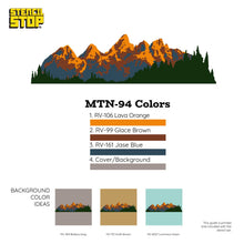 Load image into Gallery viewer, Grand Teton Mountains Wall Mural Stencil Set