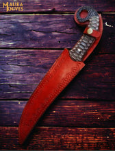 Load image into Gallery viewer, Hand forged Damascus Ringtail Hunting Knife