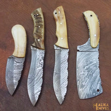 Load image into Gallery viewer, Handmade Hunting Knives Set | Camel Bone