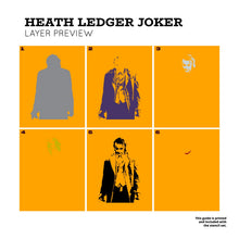 Load image into Gallery viewer, The Joker "Heath Ledger" Layered Stencil Set