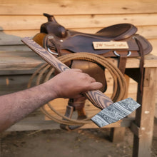 Load image into Gallery viewer, Octagonal Damascus Drilling Hammer with Natural Wood Handle
