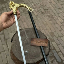 Load image into Gallery viewer, Handmade Pirate Officer Sword with Ornate Dragon Handle