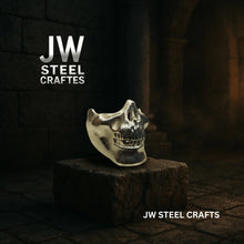 Load image into Gallery viewer, Polished Metal Skull Decor | Handmade Cast Aluminum Skull Sculpture