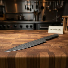 Load image into Gallery viewer, Handmade Twisted Damascus Chef Knife Blade Blank Gyuto Style for Custom Knife Making
