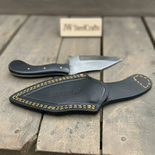Load image into Gallery viewer, Handmade Tanto Hunting Knife with Black Micarta Handle
