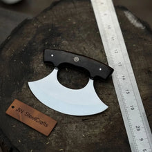 Load image into Gallery viewer, Handmade Ulu Chopper Knife — High Polished Stainless Steel Blade