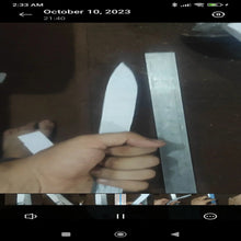 Load image into Gallery viewer, Handmade Damascus Fixed Blade Knife — Full Tang, Leather Sheath