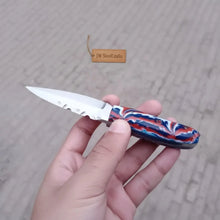 Load image into Gallery viewer, Handmade Skinner Knife Resin Handle Fixed Blade Hunting Knife JW SteelCrafts