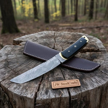 Load image into Gallery viewer, Custom tactical Tanto knife, damascus knife, Tanto