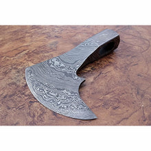 Load image into Gallery viewer, Historic Norse Skeggøx Bearded Axe Head — Traditional Pattern-Welded Forging