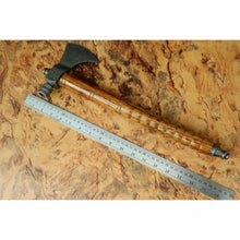 Load image into Gallery viewer, Viking Skeggøx Trio — Matching Short-Hafted Bearded Axes in Pattern-Welded Steel