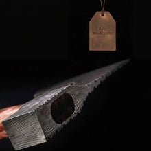 Load image into Gallery viewer, Pattern-Welded Damascus Viking Bearded Axe for Heavy Chopping and Trail Use