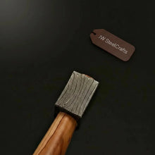 Load image into Gallery viewer, Hand-Forged Damascus Bearded Bushcraft Hatchet with Hardwood Handle