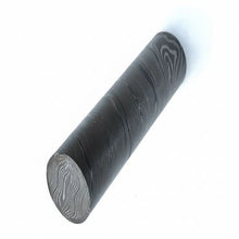 Load image into Gallery viewer, Twisted Damascus Steel Round Billet in Pre Etched Five Inch Bar