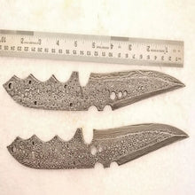 Load image into Gallery viewer, Handmade Damascus Steel Hunting Knives Fixed Blank Blades / Knife Making Material DK-0120