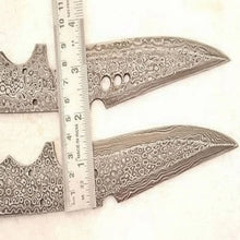 Load image into Gallery viewer, Handmade Damascus Steel Hunting Knives Fixed Blank Blades / Knife Making Material DK-0120