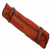 Load image into Gallery viewer, best chef knife Custom Handmade Leather Roll Bag for  7  pieces set / Chef sets Bag german knife   DK-0138