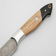 Load image into Gallery viewer, 9" Handmade Damascus Steel Utility Knife with Olive Wood Handle