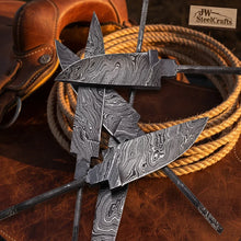 Load image into Gallery viewer, 5-Piece Hand Forged Damascus Hunting Knife Blanks Set