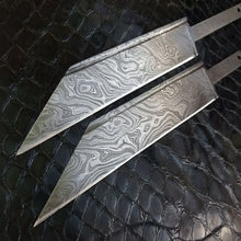 Load image into Gallery viewer, Ironclad Seax Blade Set 9" Handmade Damascus Steel Blade Blanks for Knife Making
