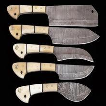 Load image into Gallery viewer, EST Custom Handmade Damascus Steel Beautiful 5Pcs. Kitch DK-0011
