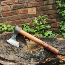 Load image into Gallery viewer, Traditional Bearded Camp Hatchet with Forge Finished Head