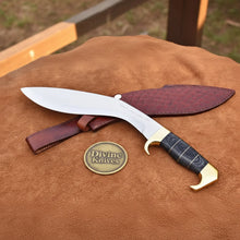 Load image into Gallery viewer, Extreme Duty Jungle Kukri with Brass Fittings and Dark Handle