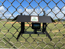 Load image into Gallery viewer, Powder Coated Game Frame - The Ultimate Cell Phone, GoPro or Mevo Action Camera Fence Mount for Chain Link Fence (Softball, Baseball, Tennis) Made In USA