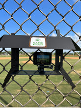 Load image into Gallery viewer, Powder Coated Game Frame - The Ultimate Cell Phone, GoPro or Mevo Action Camera Fence Mount for Chain Link Fence (Softball, Baseball, Tennis) Made In USA