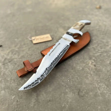Load image into Gallery viewer, Frontier Bowie Knife 8 Inch blade Clip Point Carbon Steel Blade | Hunting Outdoor