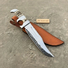 Load image into Gallery viewer, Frontier Bowie Knife 8 Inch blade Clip Point Carbon Steel Blade | Hunting Outdoor