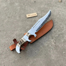Load image into Gallery viewer, Frontier Bowie Knife 8 Inch blade Clip Point Carbon Steel Blade | Hunting Outdoor