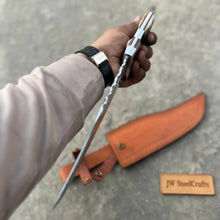 Load image into Gallery viewer, Frontier Bowie Knife 8 Inch blade Clip Point Carbon Steel Blade | Hunting Outdoor