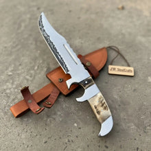 Load image into Gallery viewer, Frontier Bowie Knife 8 Inch blade Clip Point Carbon Steel Blade | Hunting Outdoor