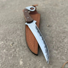 Load image into Gallery viewer, Indonesian Karambit Knife Recurve Blade acid etched Outdoor Utility