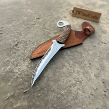 Load image into Gallery viewer, Indonesian Karambit Knife Recurve Blade acid etched Outdoor Utility