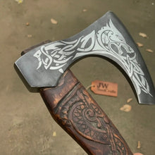 Load image into Gallery viewer, Skeggox Style Viking Bearded Axe Hand Forged | Outdoor Utility Tool