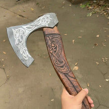 Load image into Gallery viewer, Skeggox Style Viking Bearded Axe Hand Forged | Outdoor Utility Tool