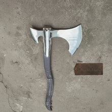 Load image into Gallery viewer, Spike War Axe Medieval Style Steel Head Wood Handle Outdoor Axe