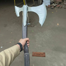 Load image into Gallery viewer, Spike War Axe Medieval Style Steel Head Wood Handle Outdoor Axe