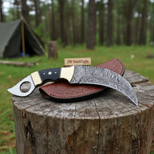 Load image into Gallery viewer, Damascus Steel Karambit 5 Inch Curved Blade Durable Full Tang Design