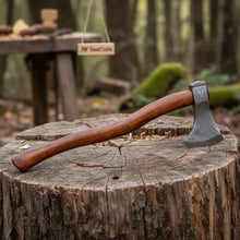 Load image into Gallery viewer, Handmade Damascus Skeggox Viking Bearded Axe with Rose Wood Handle
